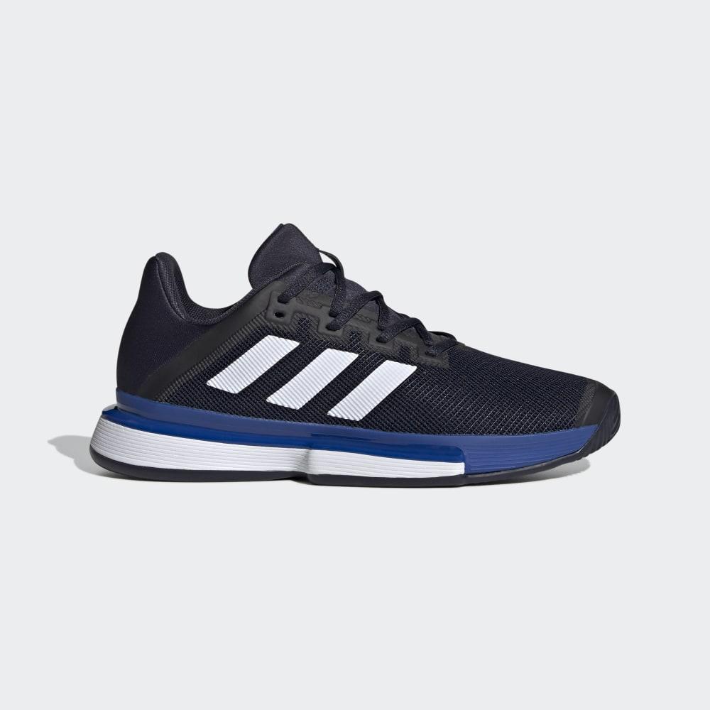 Adidas Men's SoleMatch Bounce Tennis Shoes White/Royal Ireland EF2440